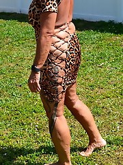 Outdoor playtime with sex toys