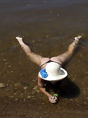 Exposed mature vaginas