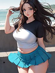 An incredibly seductive older woman showcases her skills